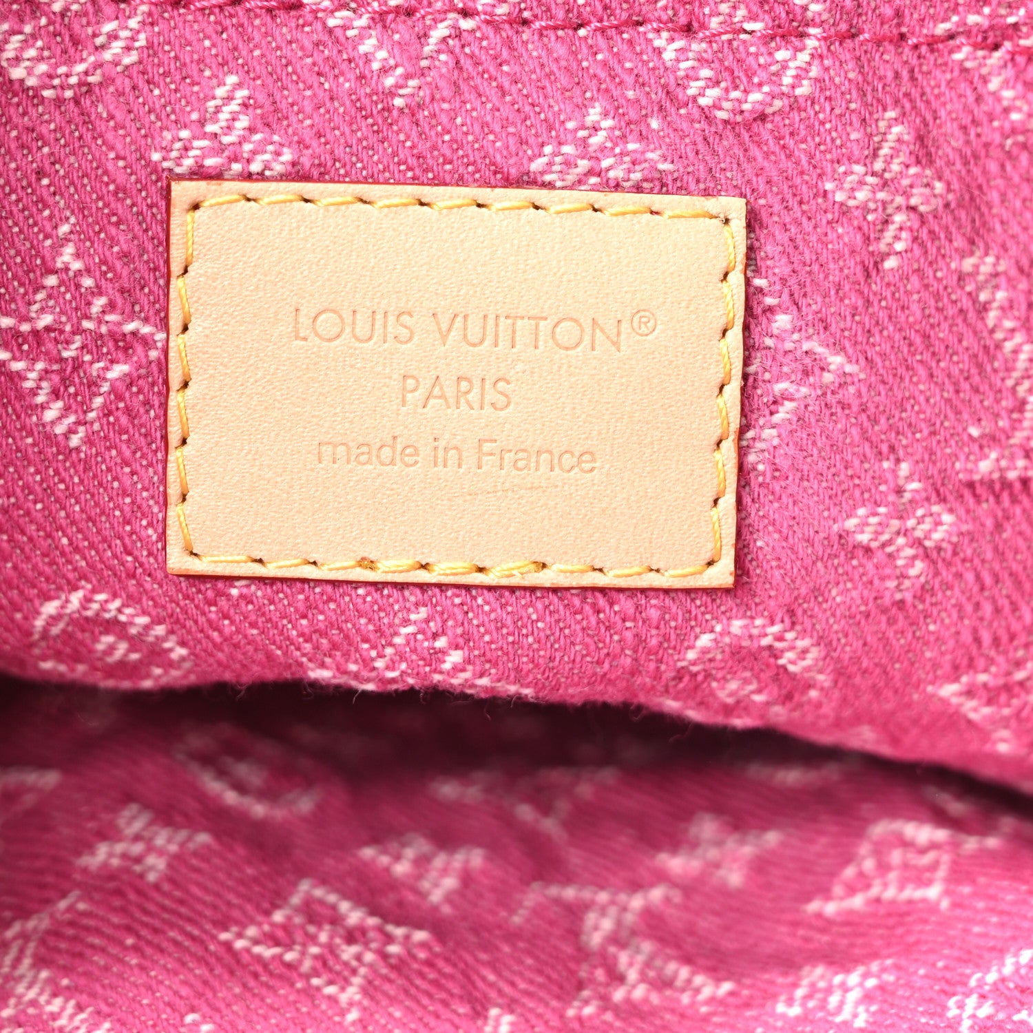 Louis Vuitton Monogram Denim Sunset Washed Pink 6 of 9