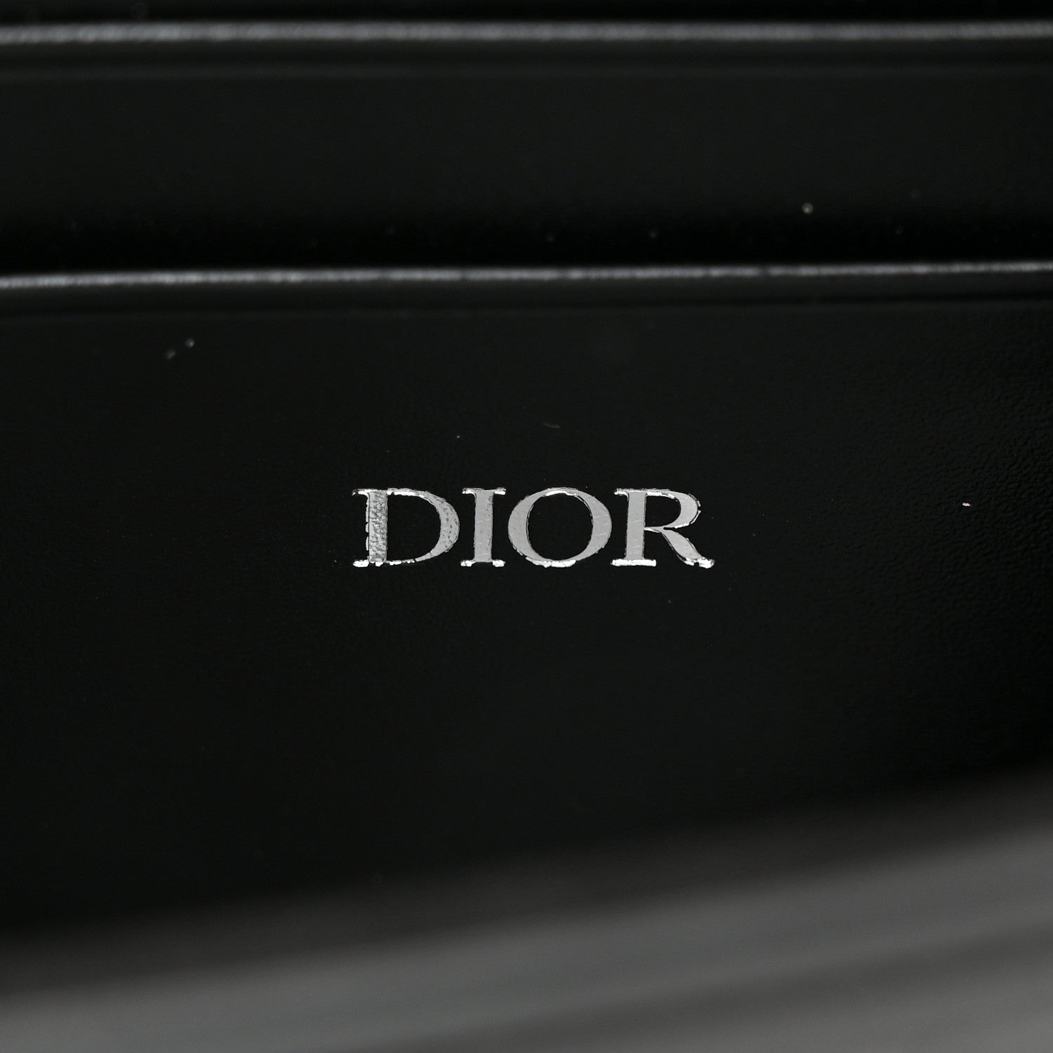 Christian Dior Calfskin Cosmo Laser Cut Cannage Mini Dior Charm Bag Black 6 of 9