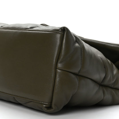 Saint Laurent Lambskin Quilted Medium Loulou Puffer Monogram Chain Satchel Seaweed 9 of 9