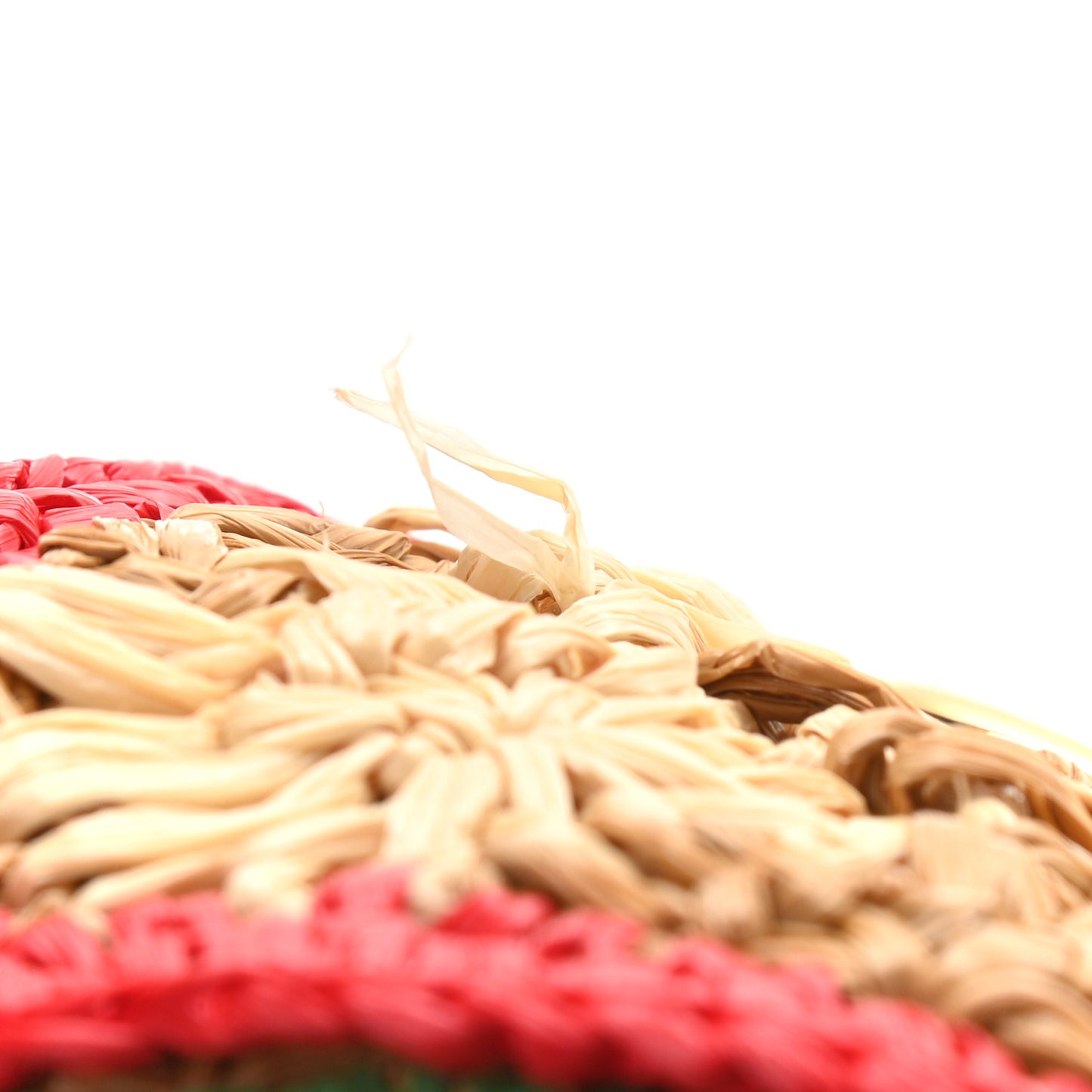 Raffia Azalea Calfskin Crochet Flower Small GG Marmont Shoulder Bag Natural Ecru Green Red New Shamarock