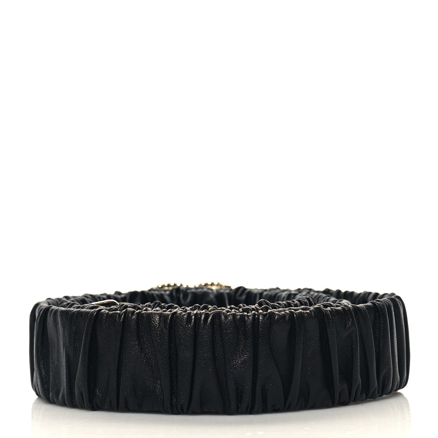 Lambskin Crystal Pearl CC Belt 95 38 Black