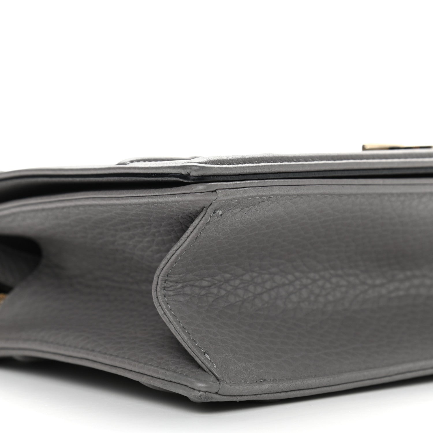 Christian Dior Grained Calfskin Medium Diorama Flap Bag Grey 7 of 9