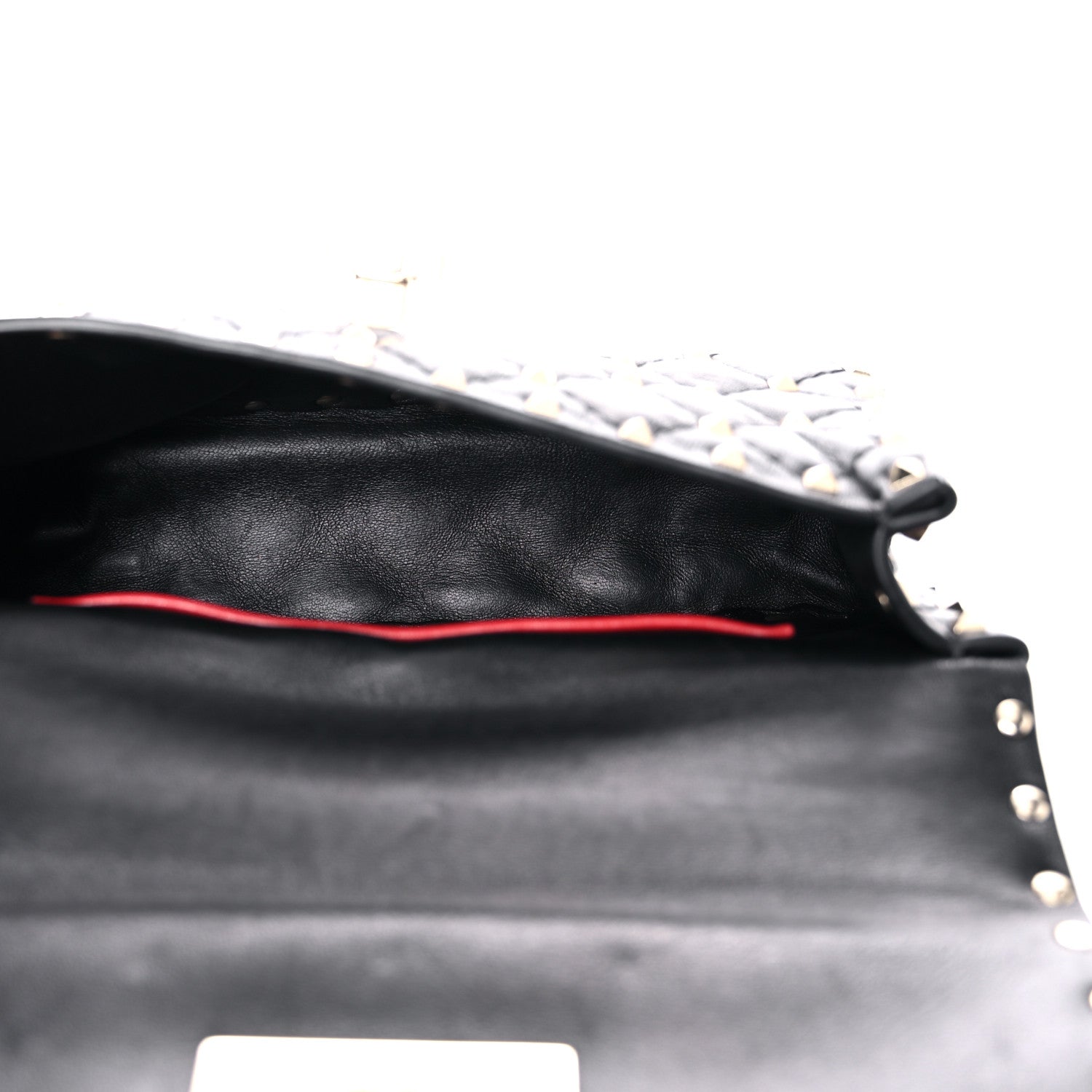 Valentino Garavani Lambskin Small Rockstud Spike Shoulder Bag Black 5 of 14