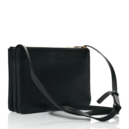 Celine Lambskin Small Trio Crossbody Bag Black 3 of 11