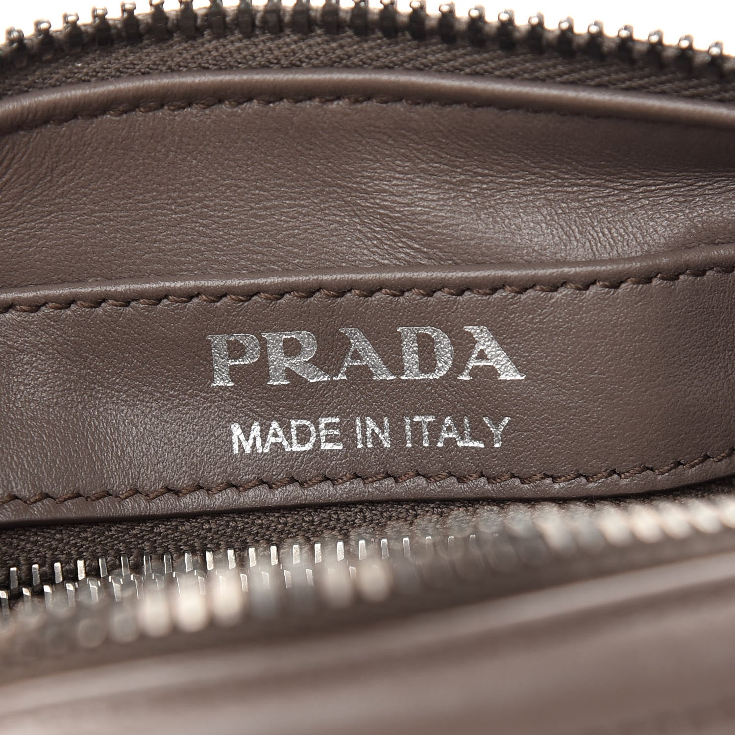 Prada Soft Calfskin Crystal Impunture Camera Bag Bambu 5 of 7