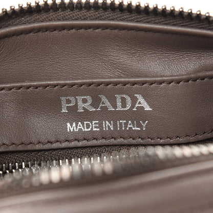 Prada Soft Calfskin Crystal Impunture Camera Bag Bambu 5 of 7