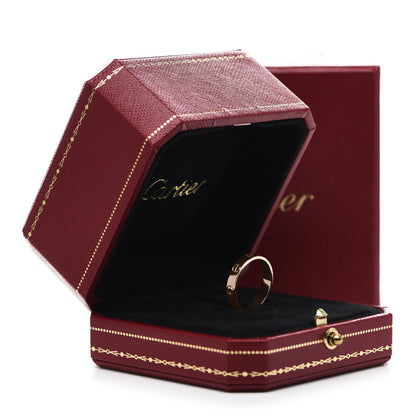 Cartier 18K Pink Gold 3.5mm LOVE Wedding Band Ring 51 5.75 5 of 5
