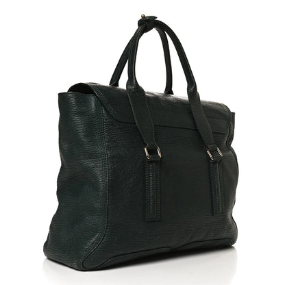 3.1 Phillip Lim Textured Calfskin Large Pashli Satchel Jade 3 of 13