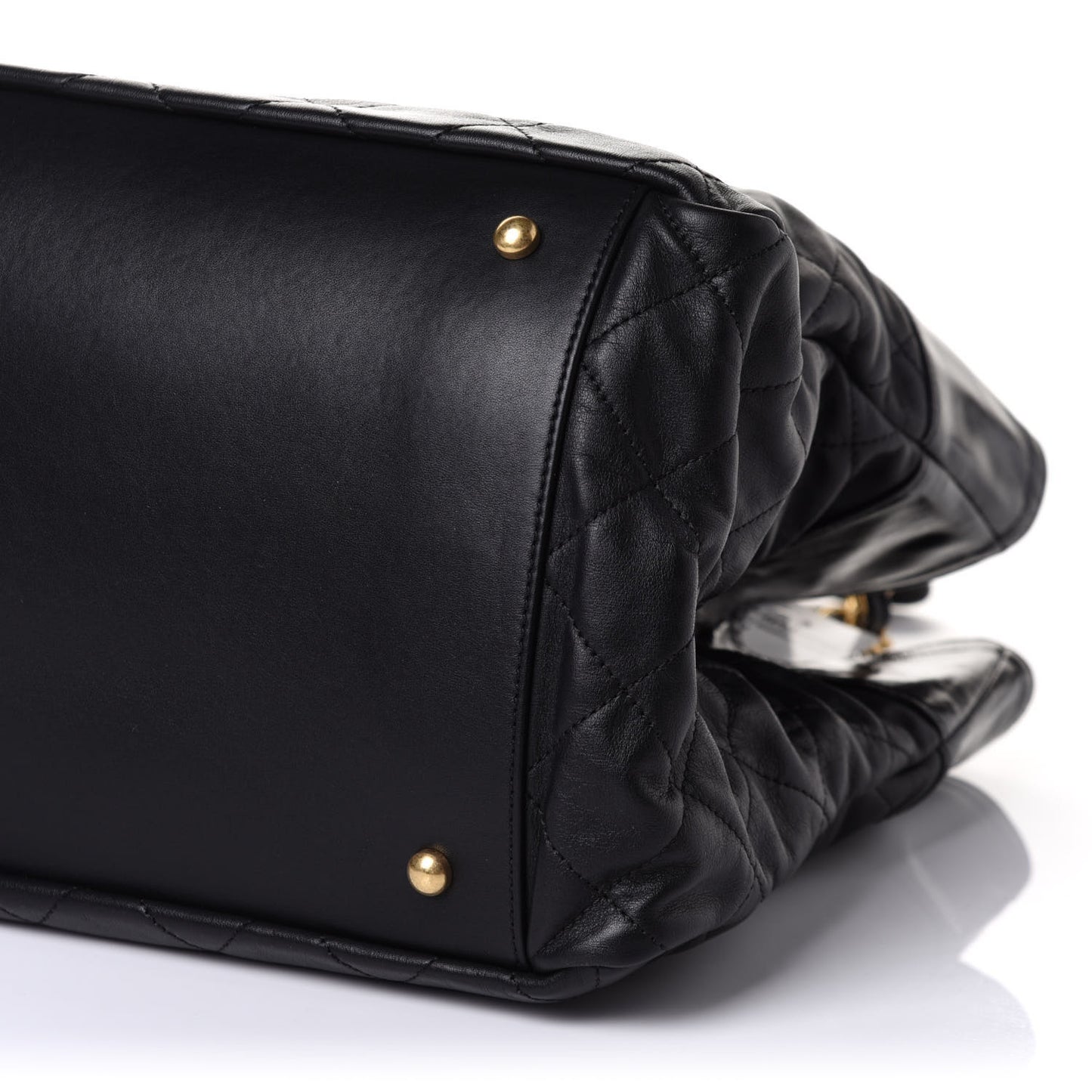 Iridescent Calfskin Large In the Mix Tote Black