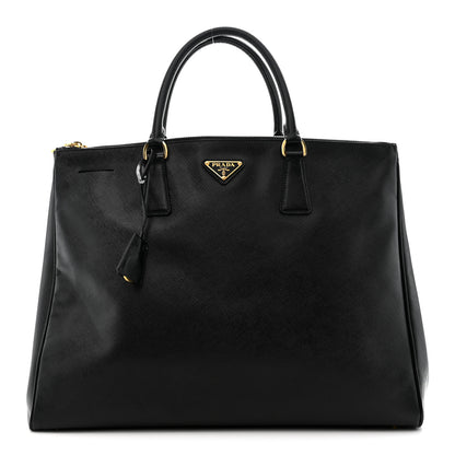 Prada Saffiano Lux Extra Large Galleria Double Zip Tote Black 1 of 12
