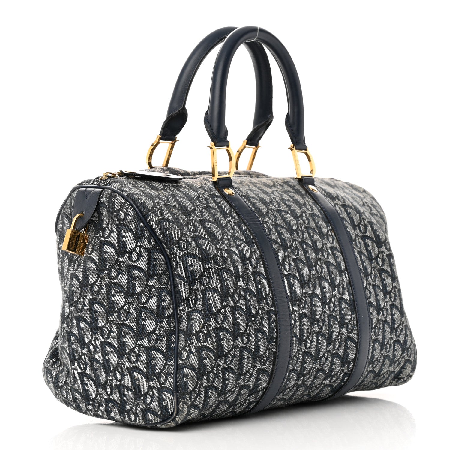 Christian Dior Monogram Duffle Navy Blue 3 of 18