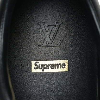 Louis Vuitton X SUPREME Calfskin Monogram Sneakers 7 Black 7 of 7