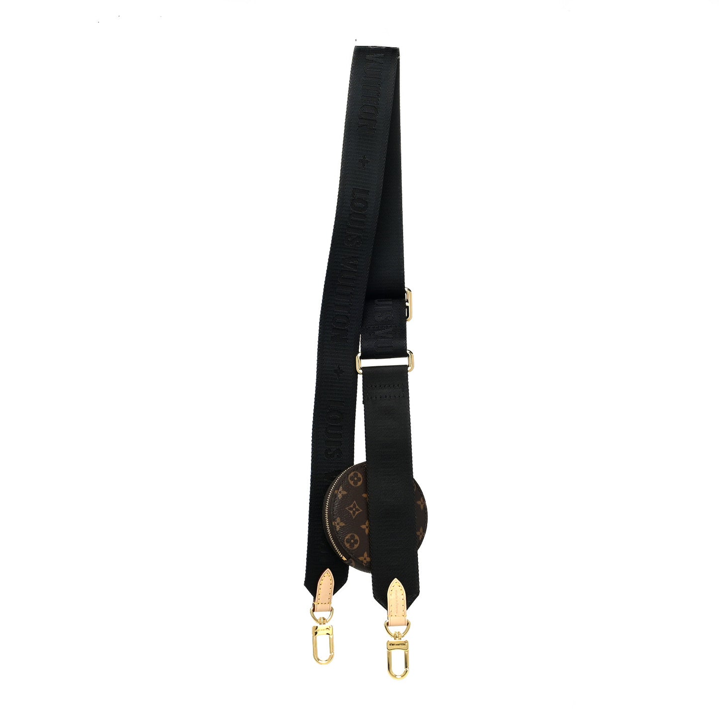 Monogram Multi Pochette Accessories Bandouliere Shoulder Strap Black