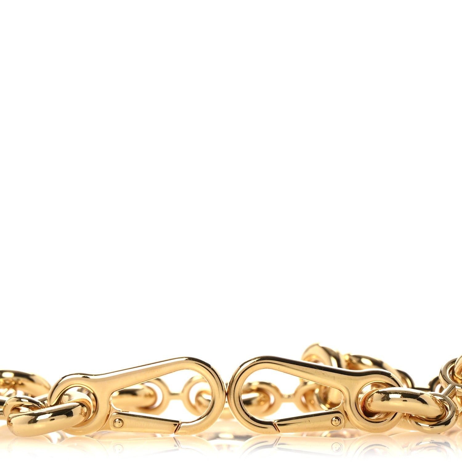 Loewe Brass Anagram Donut Chain Shoulder Strap Gold 3 of 4