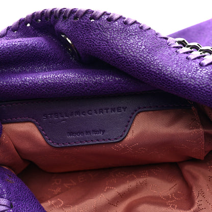 Stella McCartney Shaggy Deer Mini Falabella Fold Over Tote Bright Purple 6 of 9