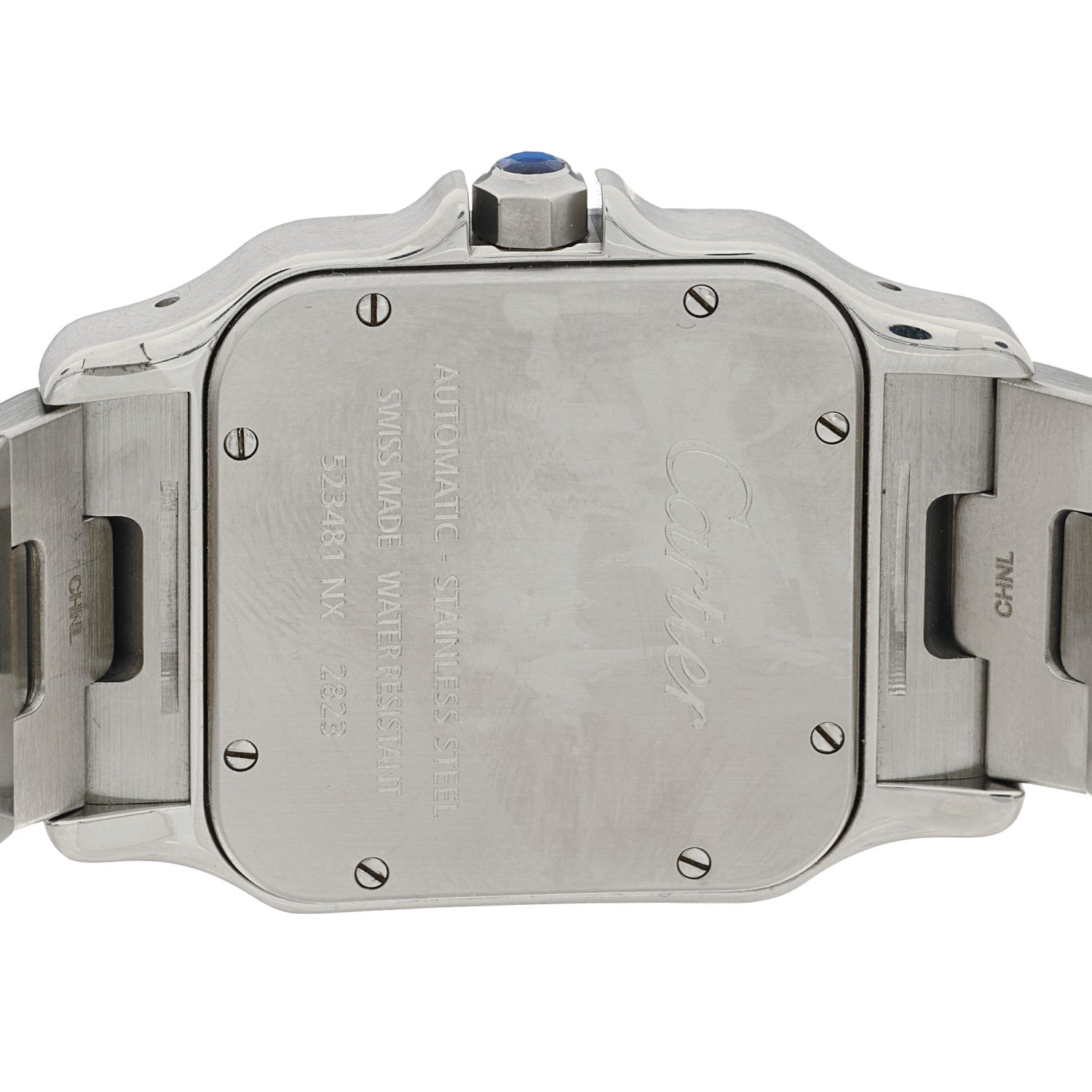 Cartier Stainless Steel 32mm Santos De Cartier Galbee Automatic Watch 4 of 5