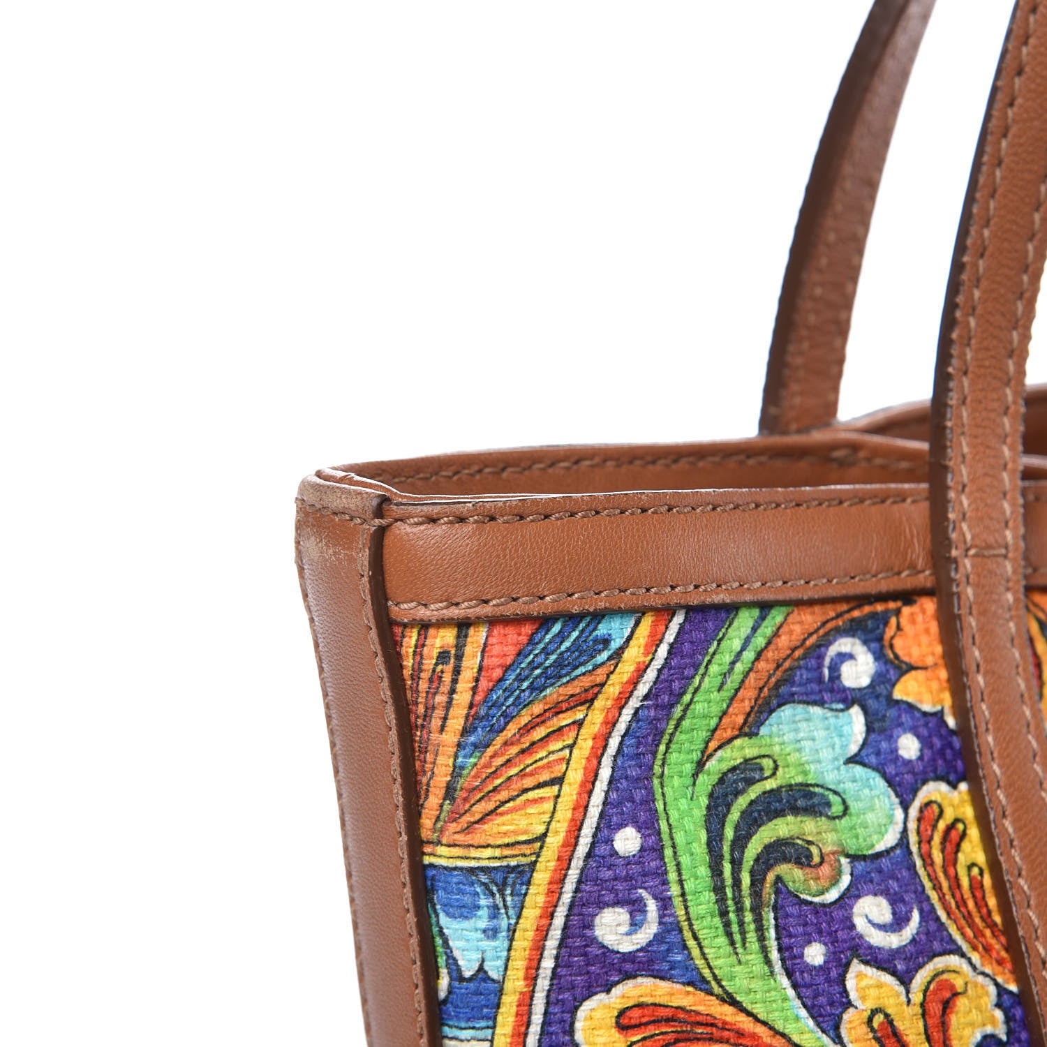 Dolce & Gabbana Printed Canvas Shopping Tote Multicolor 12 of 14