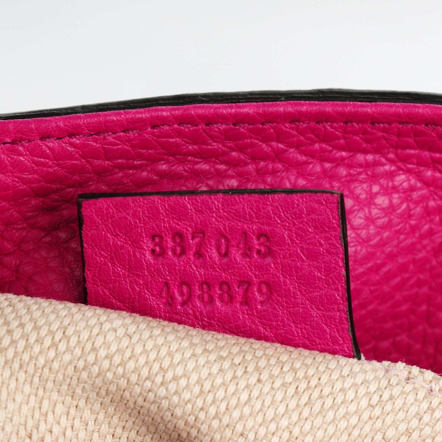 Gucci Cellarius Calfskin Small Soho Chain Shoulder Bag Bright Bouganville 7 of 7