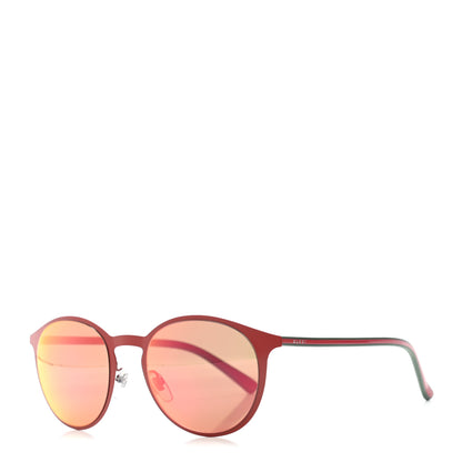 Gucci Round Sunglasses GG0504S Red Green 1 of 7