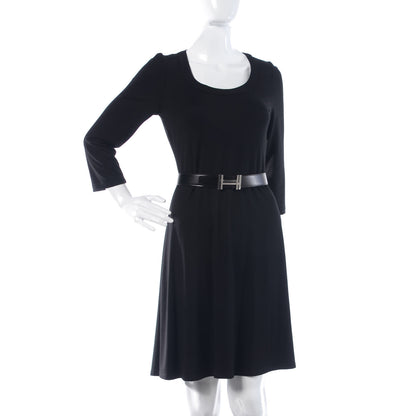 Hermes Box Togo 32mm Au Carre H Belt 90 Black Etain 2 of 7