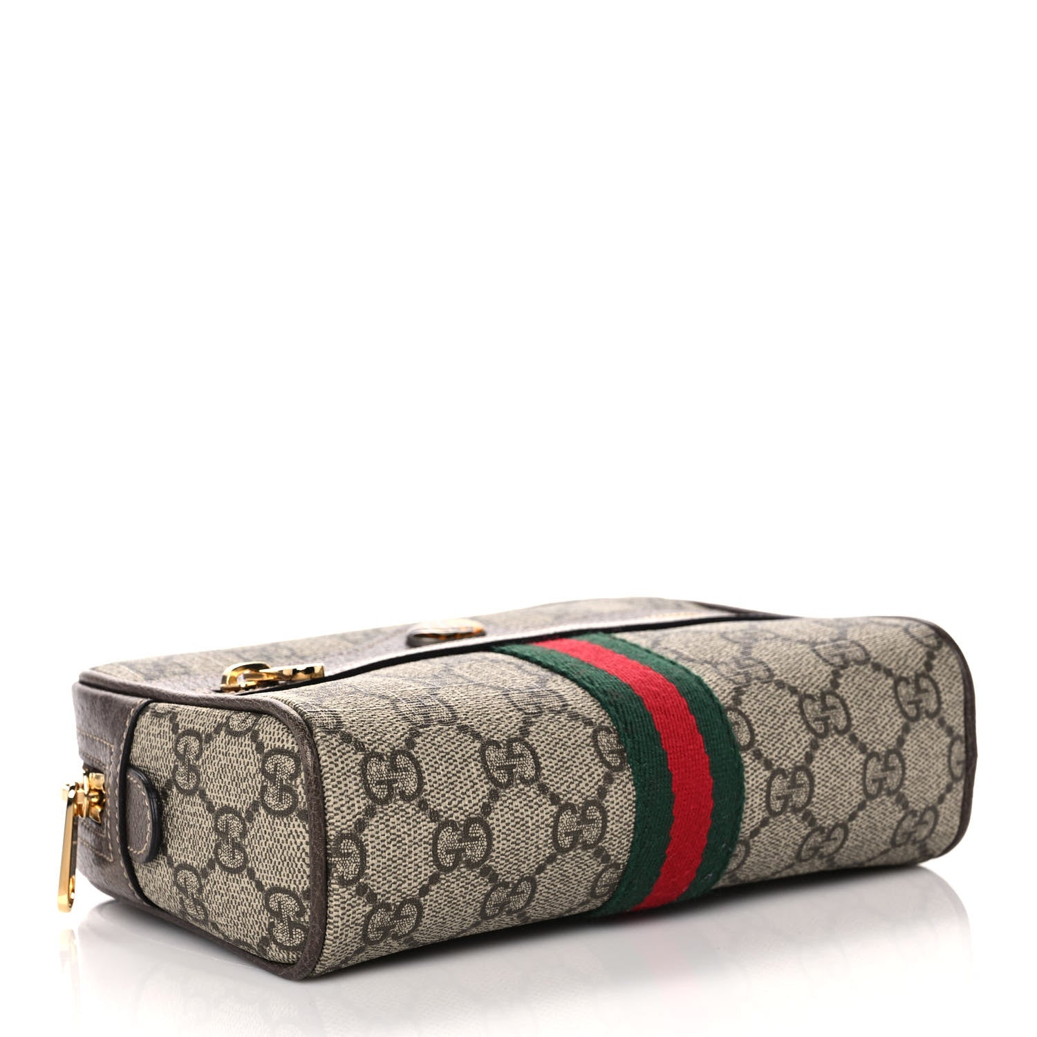 Gucci GG Supreme Monogram Web Small Ophidia Belt Bag 85 34 Dark Brown 4 of 11
