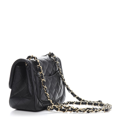 Chanel Lambskin Quilted Mini Square Flap Black 2 of 10