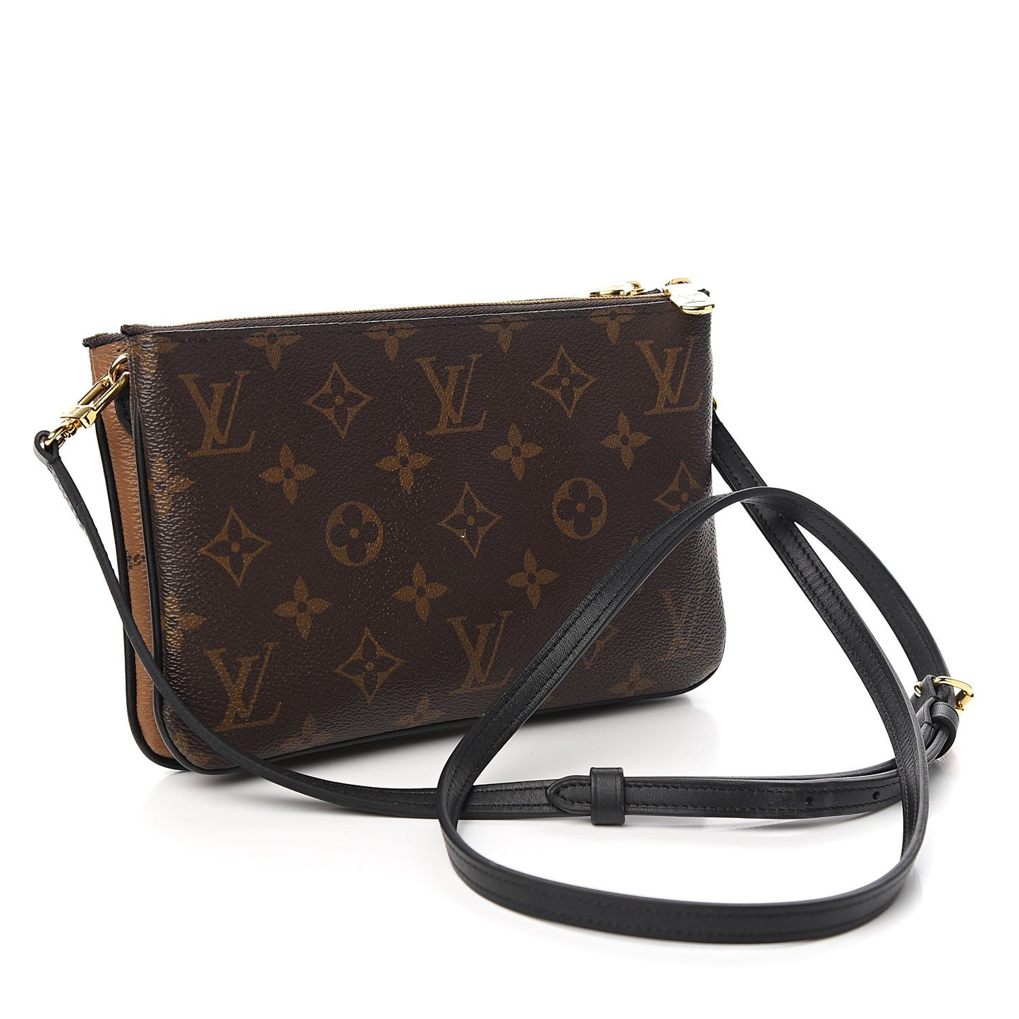 Reverse Monogram Giant Double Zip Pochette