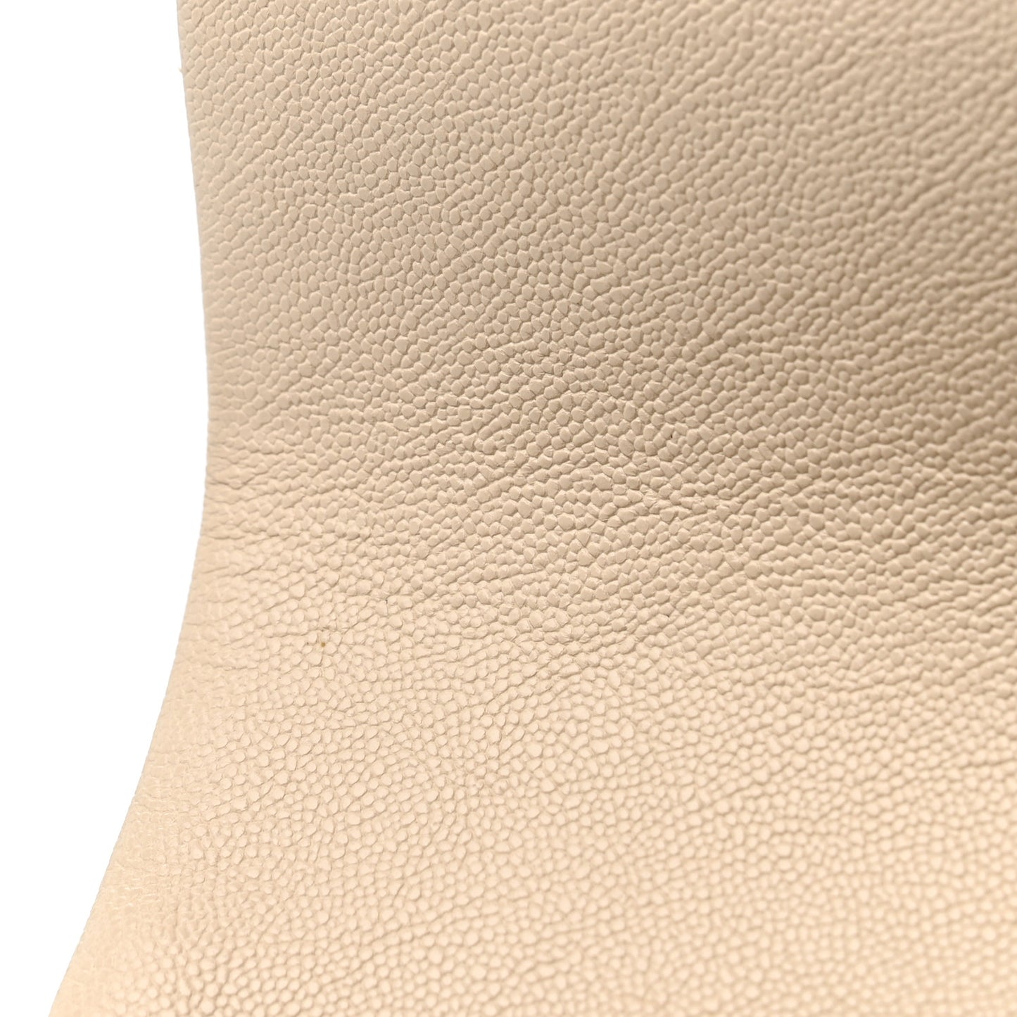 Caviar Quilted Mini Top Handle Rectangular Flap Beige