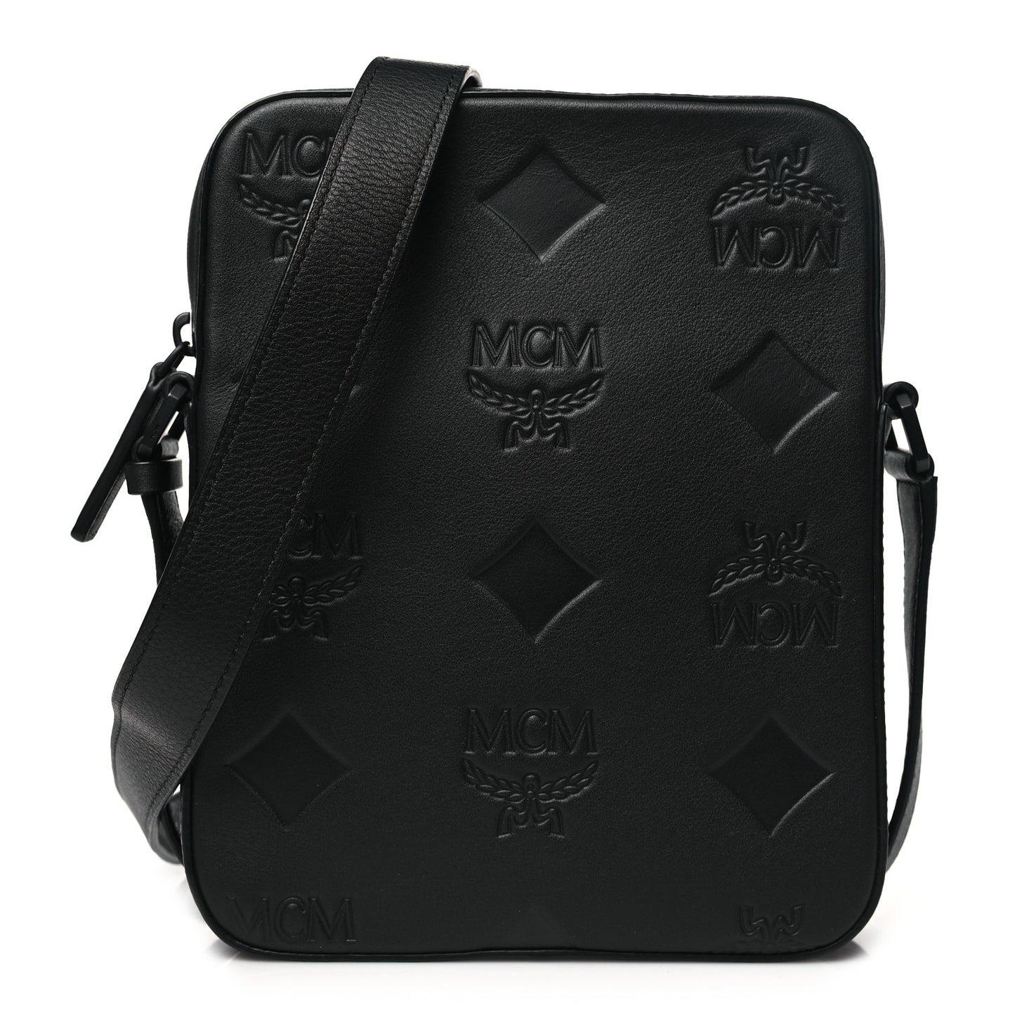 Nappa Maxi Monogram Mini Klassik Crossbody Black