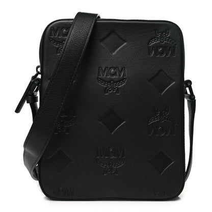 MCM Nappa Maxi Monogram Mini Klassik Crossbody Black 1 of 10