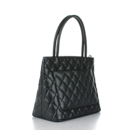 Chanel Caviar Quilted Medallion Tote Black 3 of 7