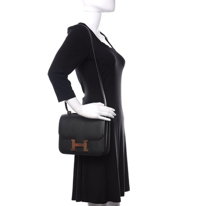 Hermes Epsom Constance 24 Black 2 of 11