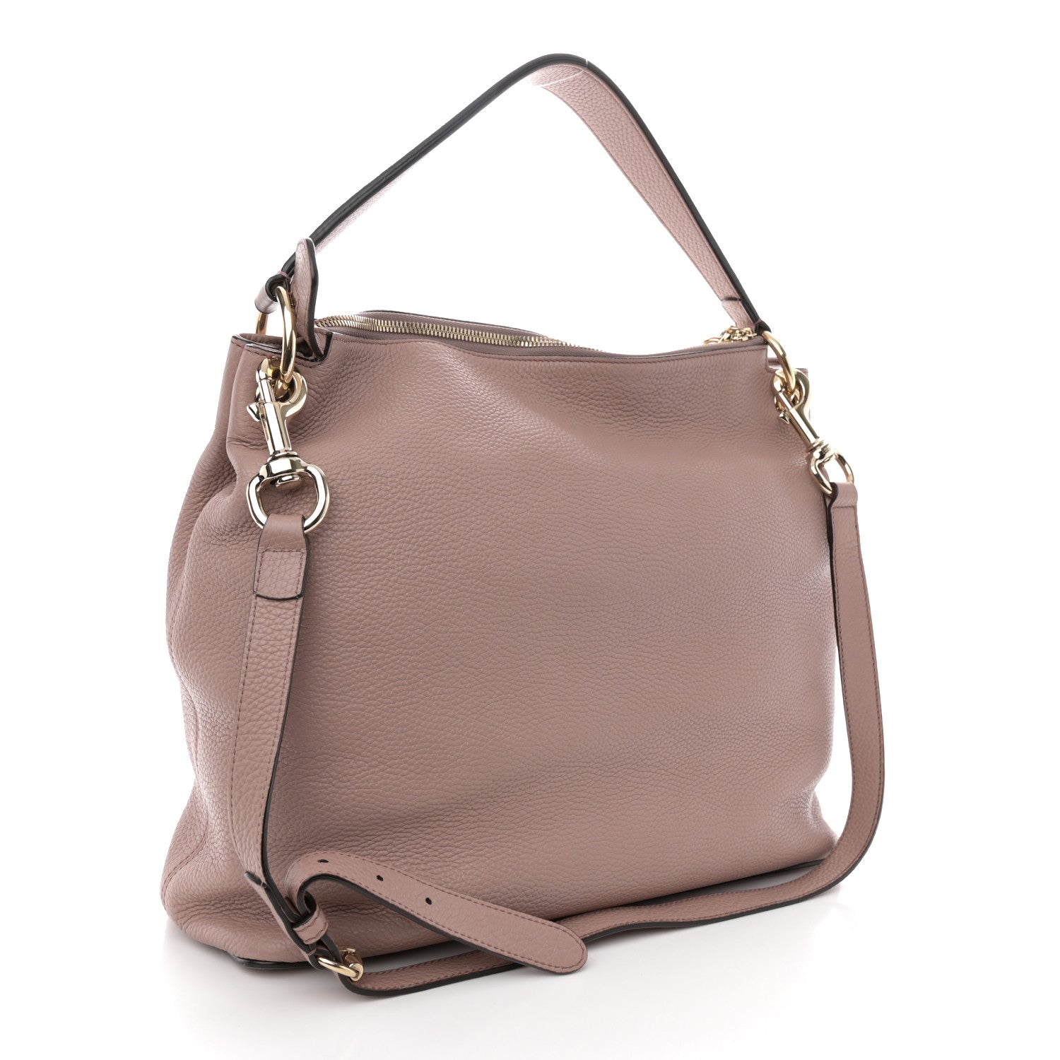 Gucci Pebbled Calfskin Large Soho Hobo Dark Cipria 3 of 10
