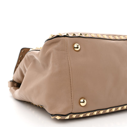 Valentino Garavani Nappa Rockstud Frame Handle Bag Poudre 9 of 12