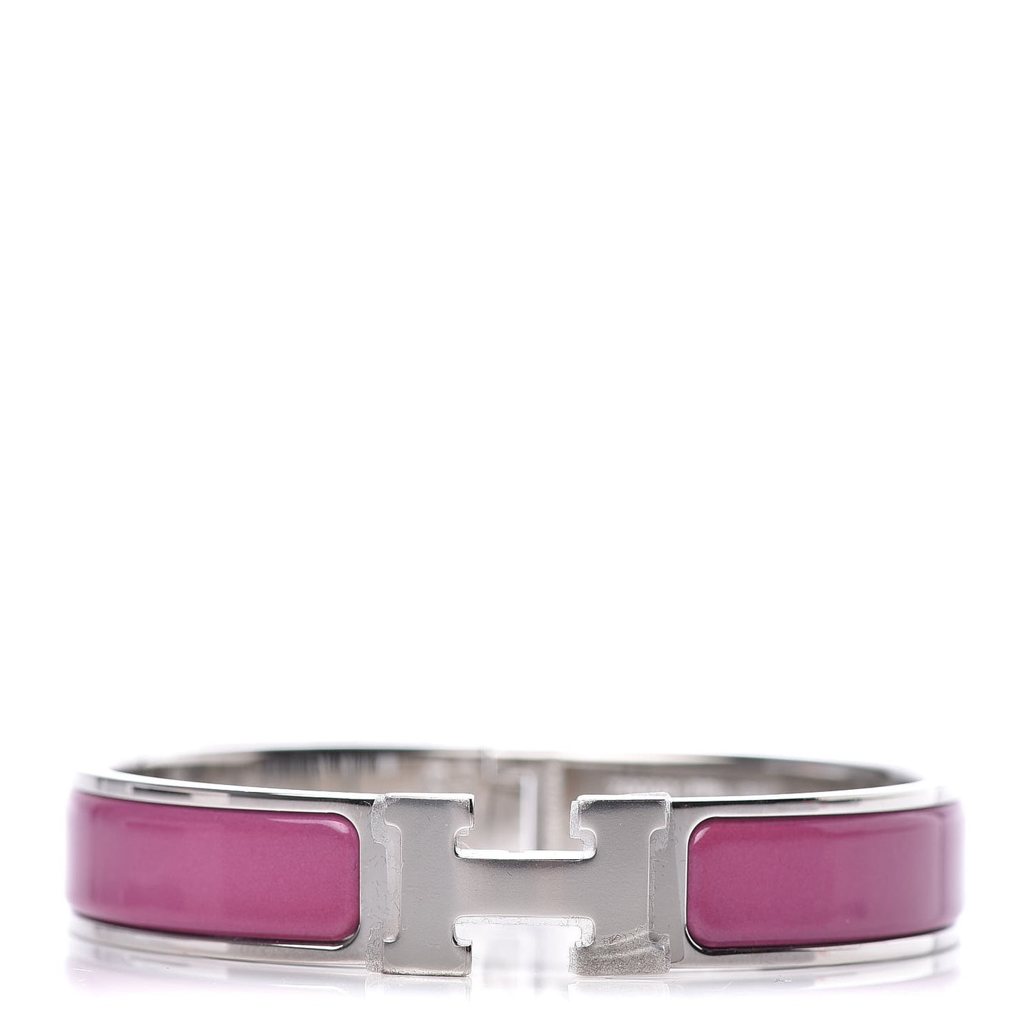 Enamel Narrow Clic Clac H Bracelet GM Rose Azalee