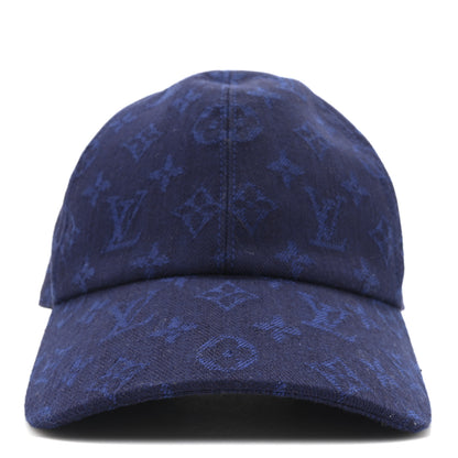 Louis Vuitton Iconic Monogram Baseball Cap Blue 3 of 9