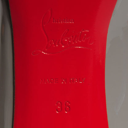 Christian Louboutin Patent New Simple 100 Pumps 36 Gris 6 of 6