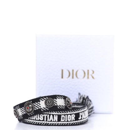 Christian Dior Woven Cotton Oblique J'Adior Friendship Bracelet Set Black 4 of 4