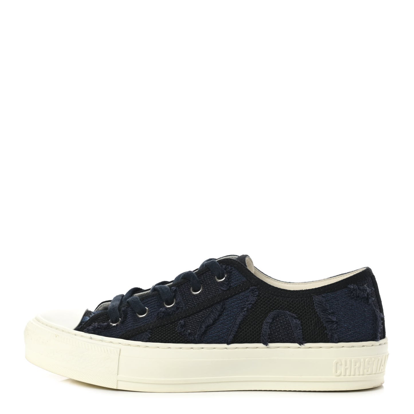 Canvas Camouflage Walk'N'Dior Low Top Sneakers 37 Deep Blue