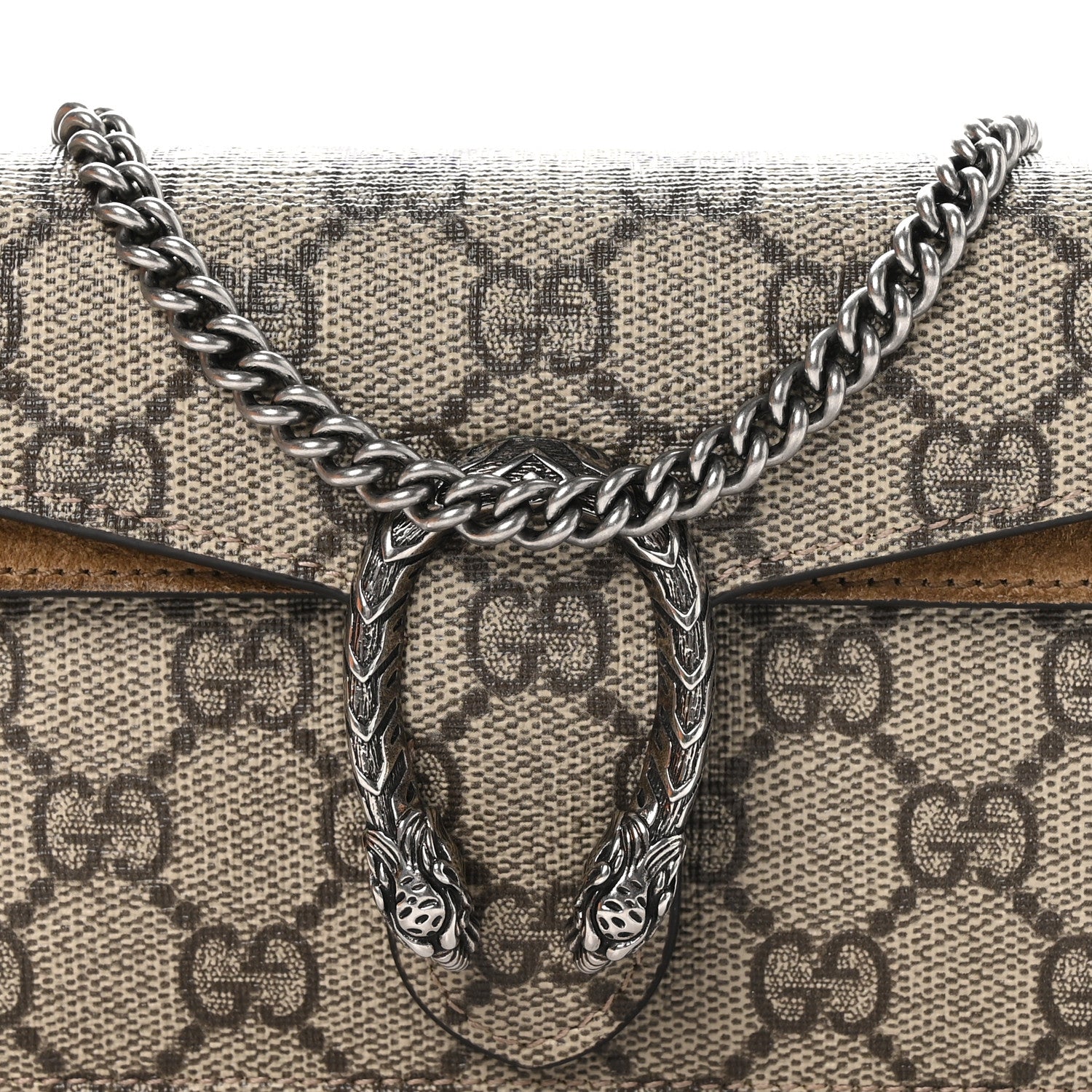 Gucci GG Supreme Monogram Super Mini Dionysus Shoulder Bag Taupe 8 of 12