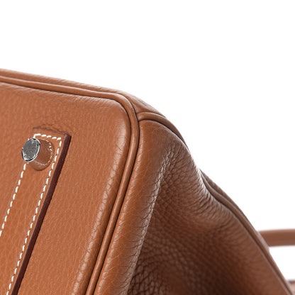 Hermes Taurillon Clemence Birkin 35 Gold 13 of 15