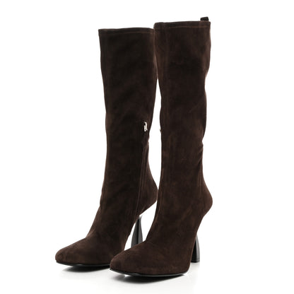Hermes Stretch Suede Goatskin Halo Boots 40 3 of 8
