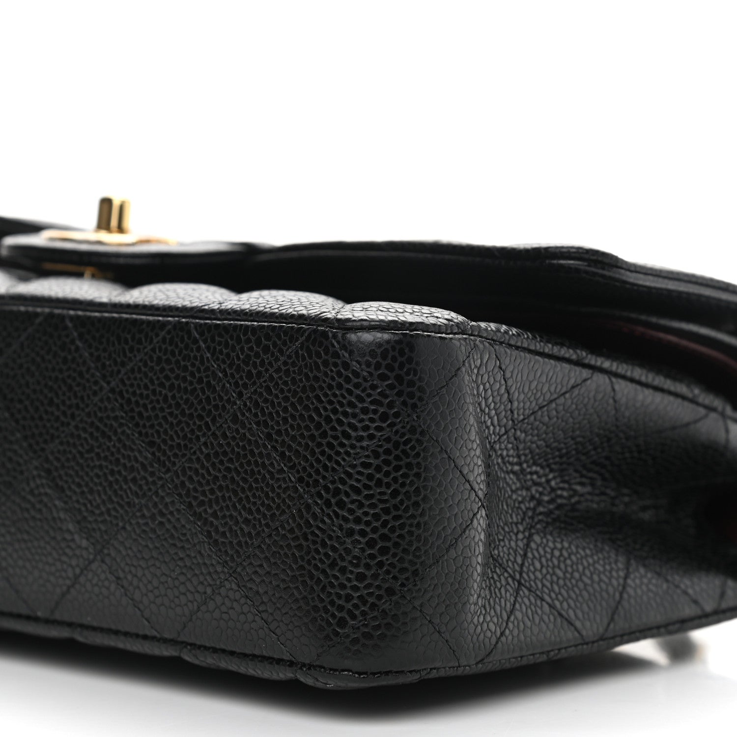Chanel Caviar Quilted Medium Double Flap Black 10 of 11