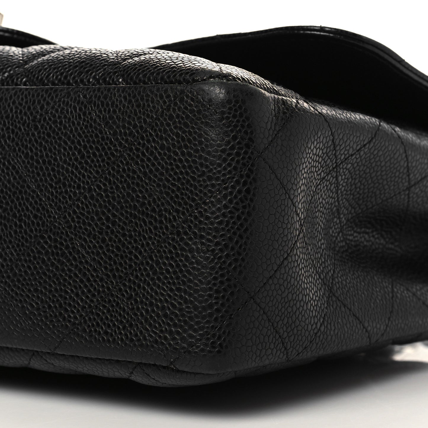 Caviar Quilted Jumbo Single Flap Black
