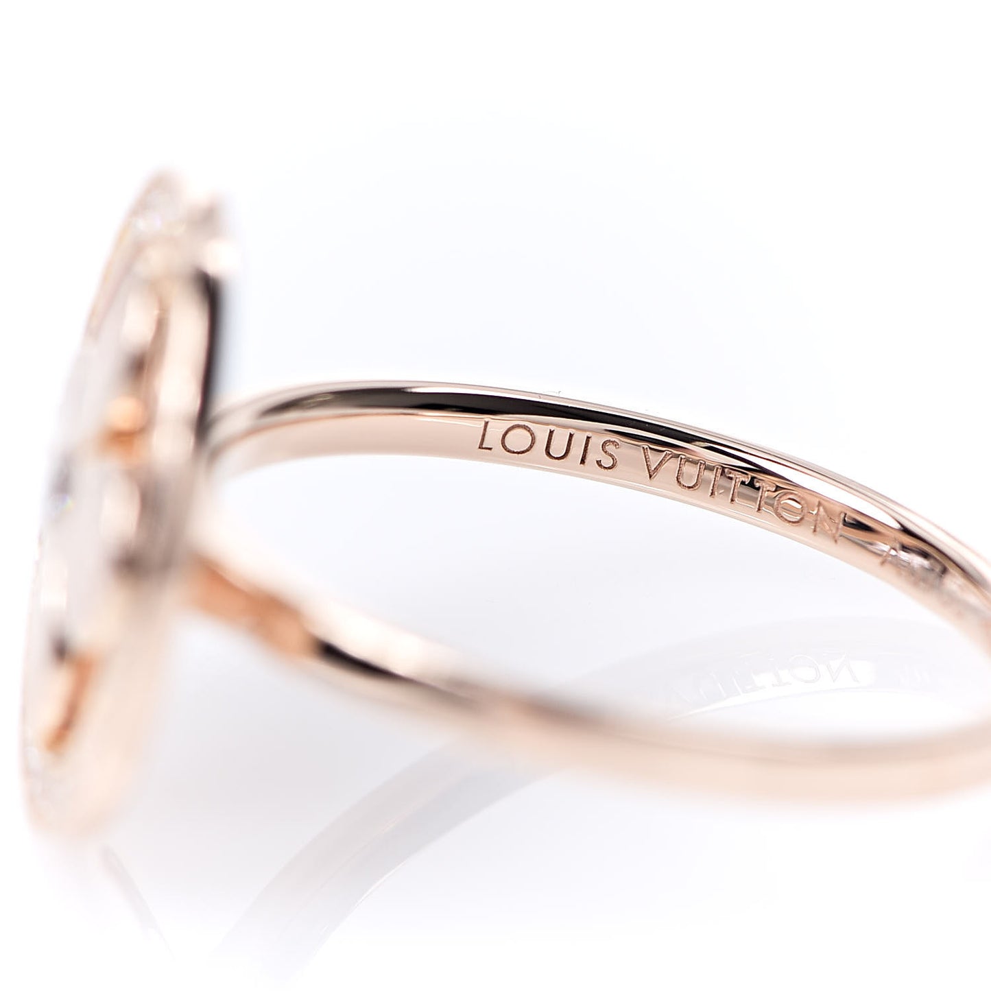 18K Pink Gold Diamond BB Blossom Ring 52 6