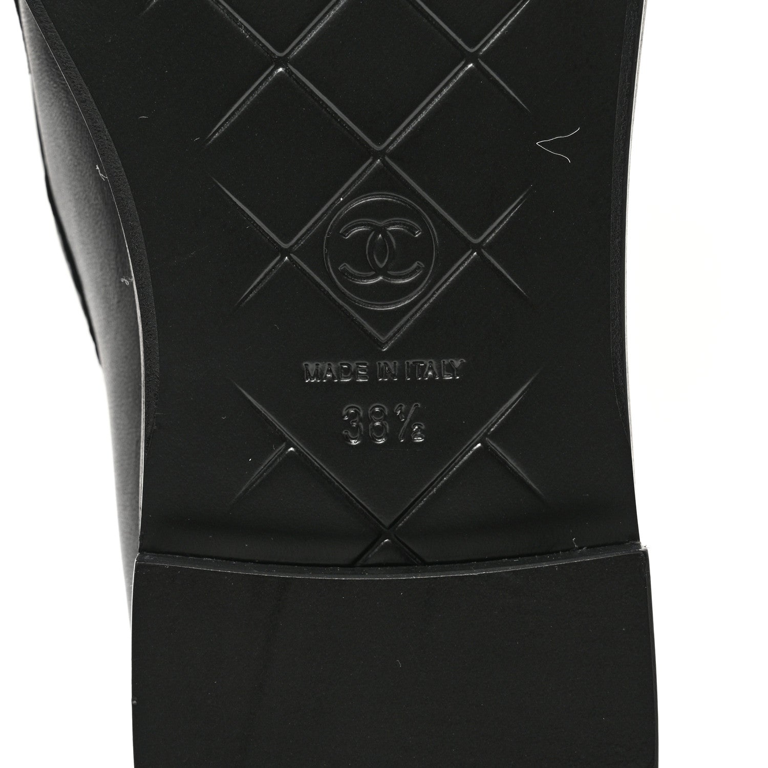 Chanel Lambskin Quilted CC Turnlock Loafers 38.5 Black 6 of 9