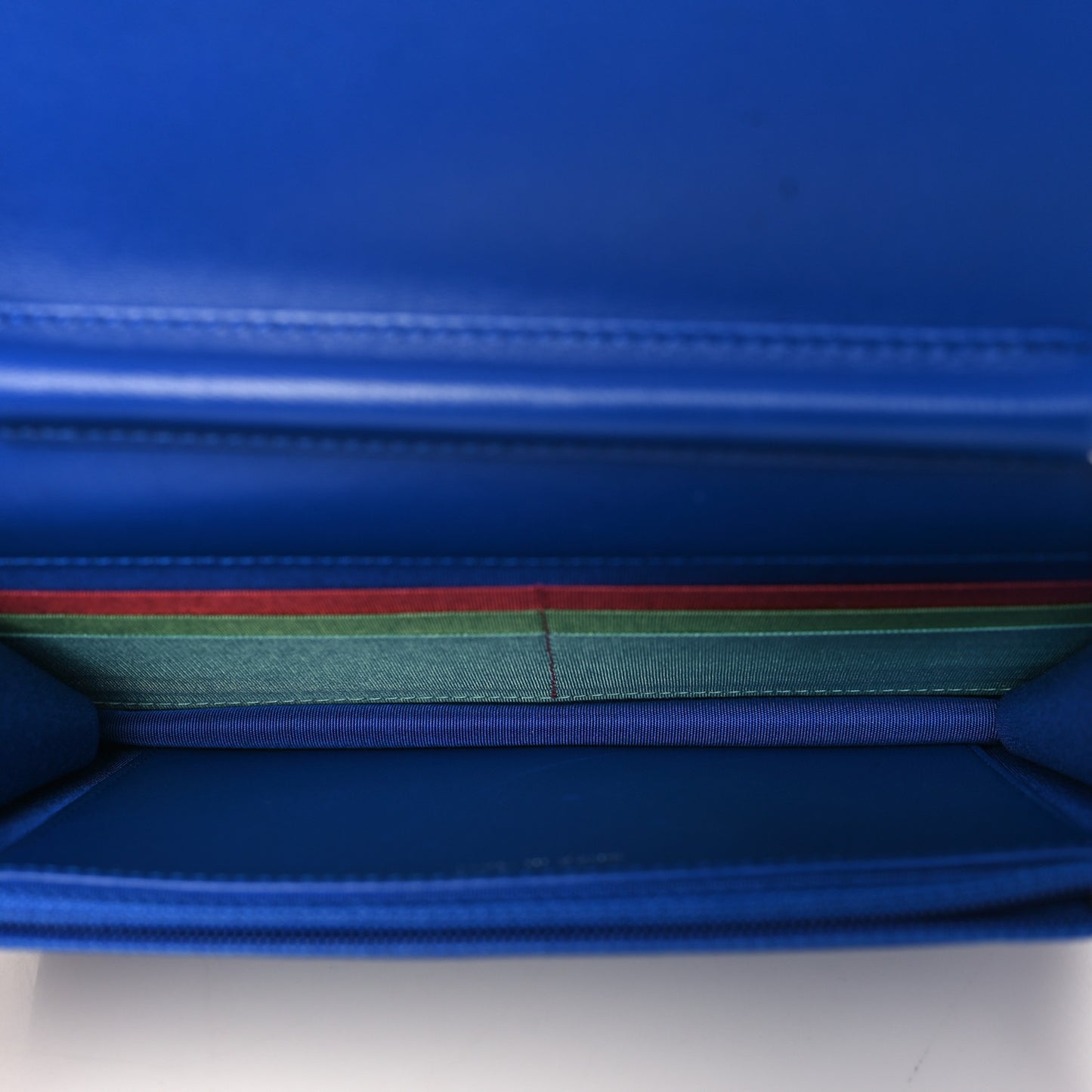 Lambskin Quilted Wallet On Chain WOC Blue Orange Green