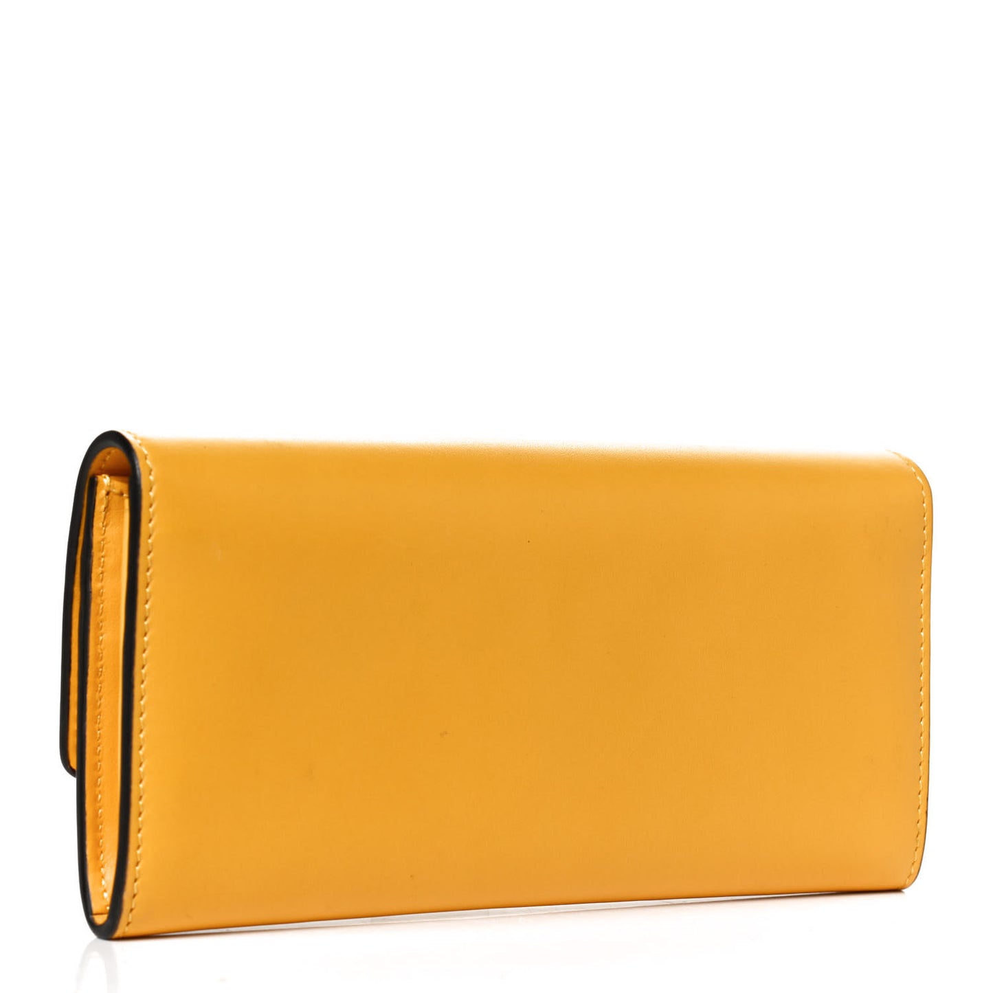 Vitello King Tamponata Logo Embossed Continental Wallet Mimosa Cyber Blue