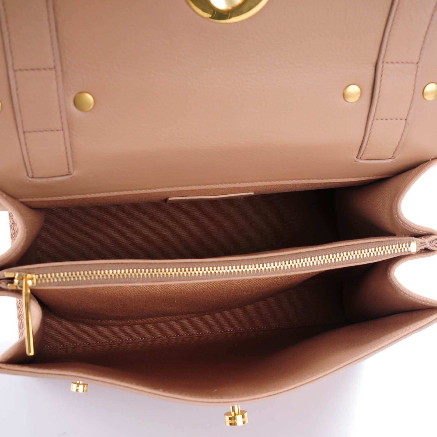 Saint Laurent Calfskin Canvas Small Muse Two Beige 5 of 7