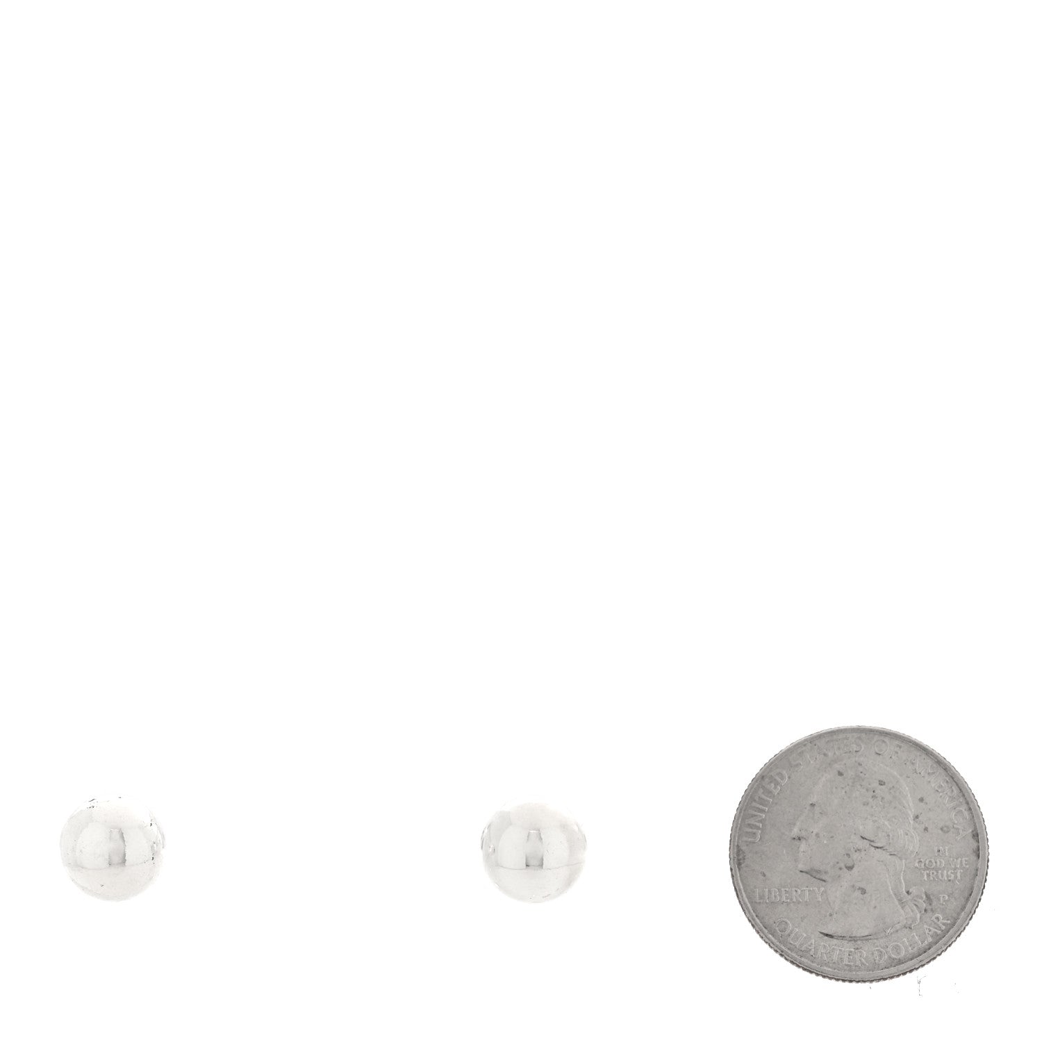 Tiffany Sterling Silver 10mm HardWear Ball Earrings 2 of 4